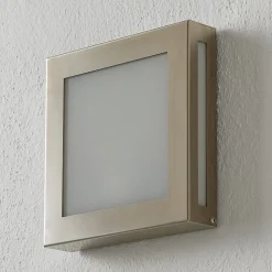 CMD Sensor-LED-utelampe Aqua Legendo Mini, stål| Vegglamper Med Sensor|Utebelysning Med Sensor