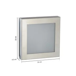 CMD Sensor-LED-utelampe Aqua Legendo Mini, stål| Vegglamper Med Sensor|Utebelysning Med Sensor