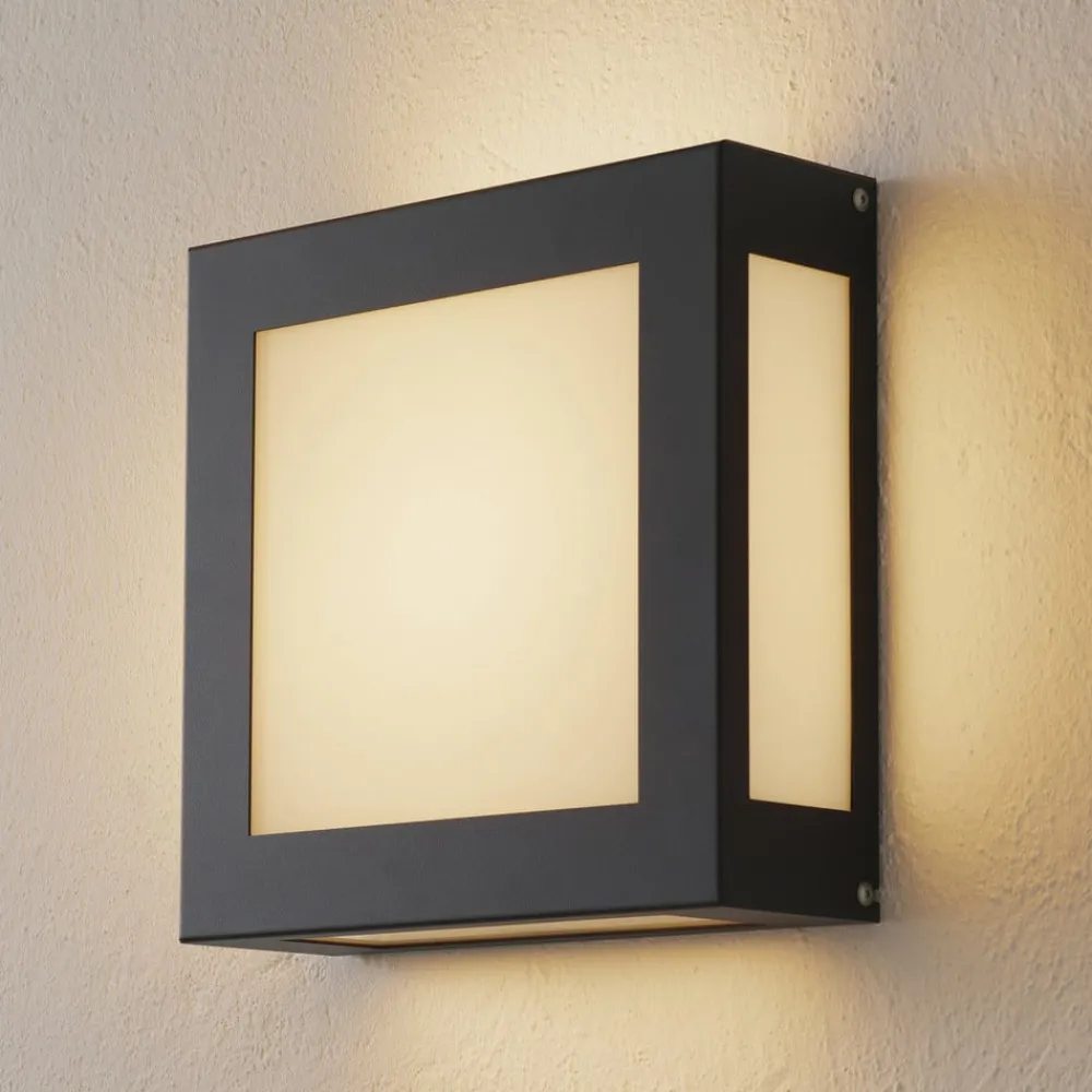 CMD Sensor-LED-utevegglampe Aqua Legendo, antrasitt| Vegglamper Med Sensor|Utebelysning Med Sensor