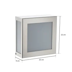 CMD Sensor-utendørs vegglampe Aqua Legendo Mini, stål| Vegglamper Med Sensor|Utebelysning Med Sensor