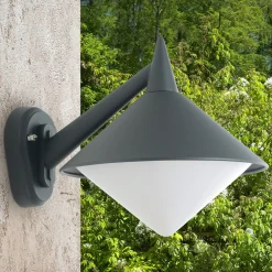LCD Sjøvannsbestandig Liara utendørs vegglampe, grafitt New