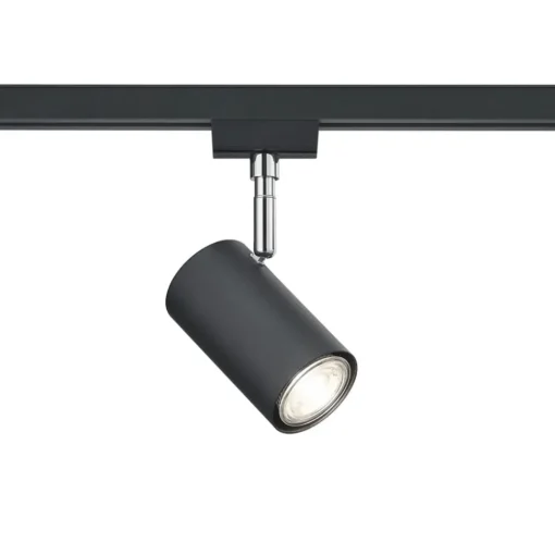 Trio Lighting Skinnespot DUOline 782401, Ø 6 cm, svart, 2-faset, GU10 Best