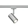 Trio Lighting Skinnespot DUOline 782401, Ø 6 cm, nikkel, 2-faset, GU10| Skinnesystem
