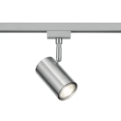 Trio Lighting Skinnespot DUOline 782401, Ø 6 cm, nikkel, 2-faset, GU10| Skinnesystem