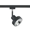 Trio Lighting Skinnespot DUOline 780701, Ø 11cm, svart, 2-fase, GU10