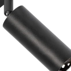 Lindby Skinnesystem 48V Lumaro, spots, 9 lyskilder, svart, 13 cm, dimbar Clearance