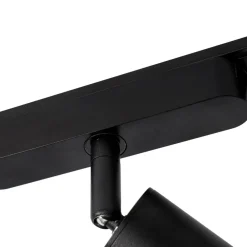 Lindby Skinnesystem 48V Lumaro, spots, 9 lyskilder, svart, 13 cm, dimbar Clearance