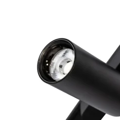 Lindby Skinnesystem 48V Lumaro, spots, 9 lyskilder, svart, 13 cm, dimbar Clearance