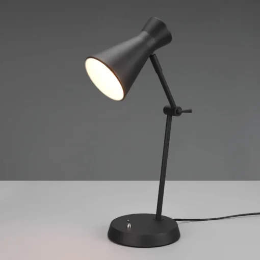 Reality Leuchten Skrivebordslampe Enzo, 1 lyskilde, svart Best