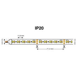 The Light Group SLC LED-stripe Tunable White 827-865 10m 125W IP20| Lysstriper