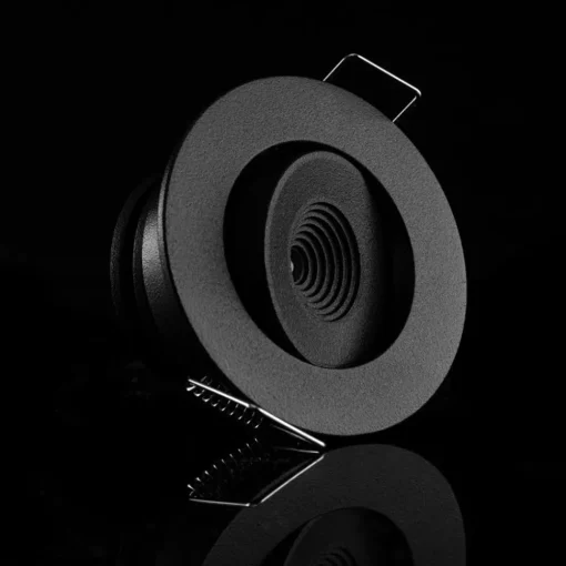 The Light Group SLC MiniOne Tilt LED innfelt belysning svart 3000 K| Butikkbelysning|Downlights