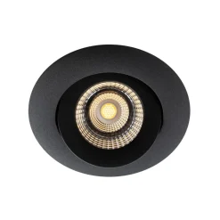 The Light Group SLC One 360° LED innfelt belysning med dimming til varm svart| Butikkbelysning|Downlights