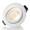 The Light Group SLC One 360° LED innfelte lamper hvit 2 700 K| Downlights|Spotter I Tak