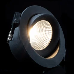 The Light Group SLC One 360° LED innfelte lamper svart 2 700 K| Butikkbelysning|Downlights