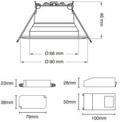 The Light Group SLC One 360° SunLike LED-downlight svart 927| Butikkbelysning|Downlights