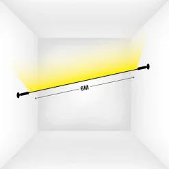 The Light Group SLC SkyLine-profil for LED-striper, lengde 6 m| Dekorasjonsbelysning|Lysstriper
