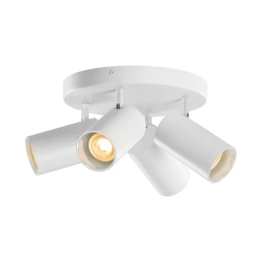 SLV Asto Tube downlight GU10 4 lysk. sirkel hvit| Spotter I Tak