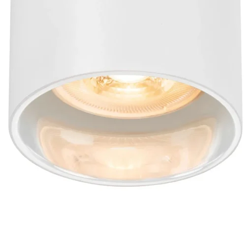 SLV Asto Tube downlight GU10 4 lysk. sirkel hvit| Spotter I Tak
