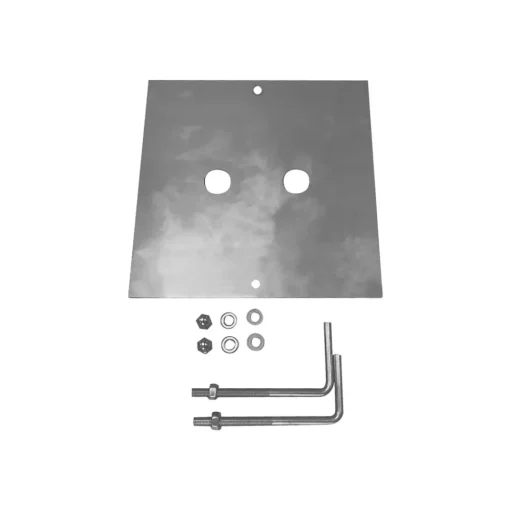 SLV betongankersett Square Pole, grå, stål, lengde 18 cm Discount