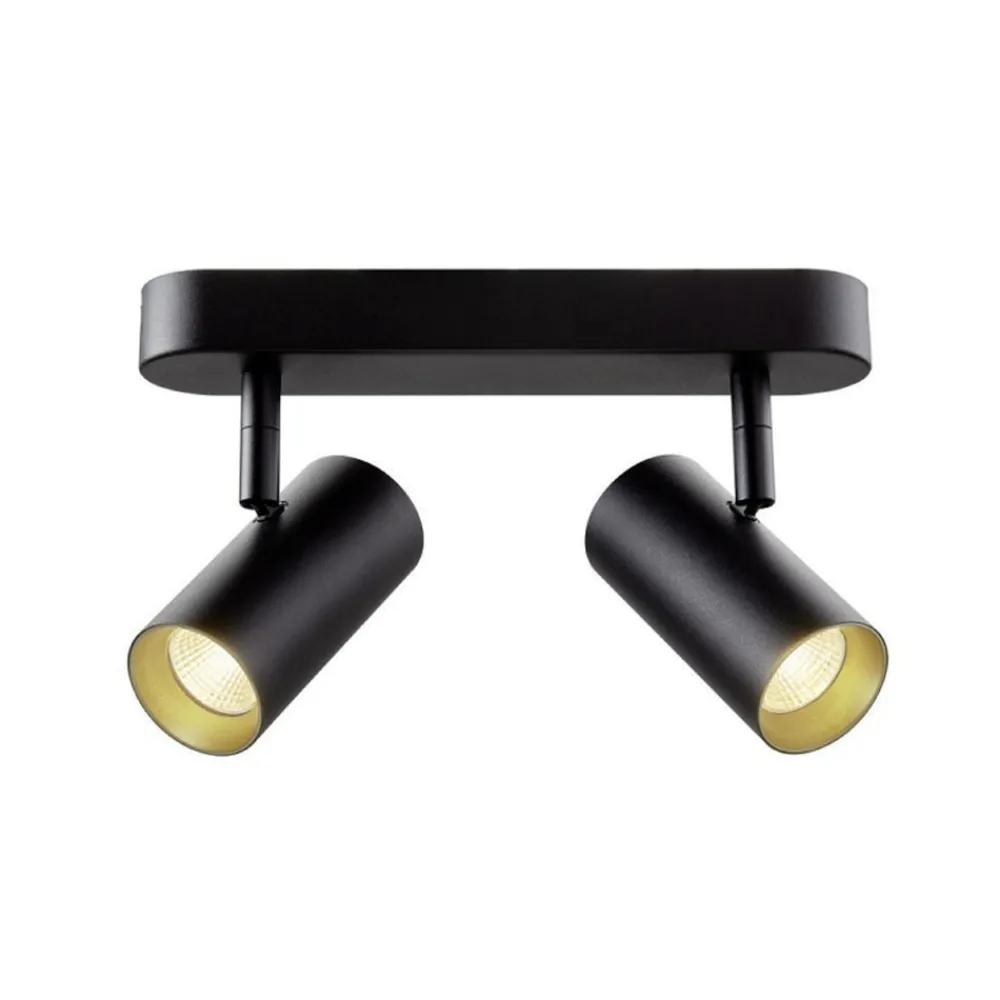 SLV downlight Noblo, svart, dimbar til varmt, lengde 24 cm Best