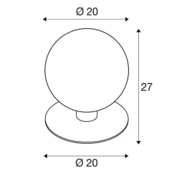 SLV Gloo Pure 27 Sokkelampe, høyde 27 cm| Sokkellamper