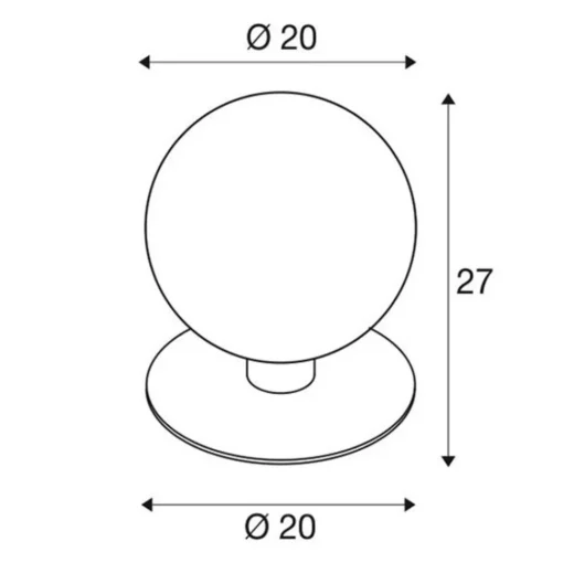 SLV Gloo Pure 27 Sokkelampe, høyde 27 cm| Sokkellamper