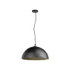 SLV hengelampe Forchini, 50 cm svart/gullfarget plast Hot