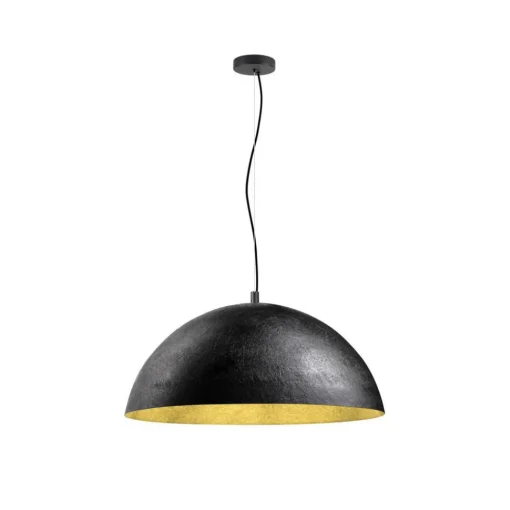 SLV hengelampe Forchini, 70 cm svart/gullfarget plast Outlet