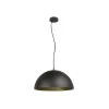 SLV hengelampe Forchini M, 50 cm, svart/gullfarget, metall| Butikkbelysning