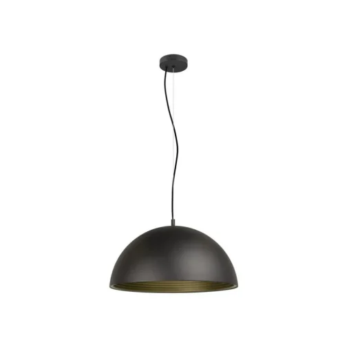 SLV hengelampe Forchini M, 50 cm, svart/gullfarget, metall| Butikkbelysning