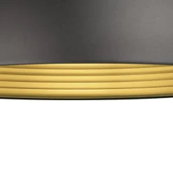 SLV hengelampe Forchini M, 50 cm, svart/gullfarget, metall| Butikkbelysning