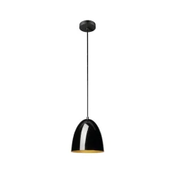 SLV hengelampe Para Cone, Ø 20 cm, svart/gullfarget| Butikkbelysning