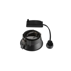 SLV Horn innbyggingslampe, QPAR51, svart, aluminium, Ø 10,5 cm Best