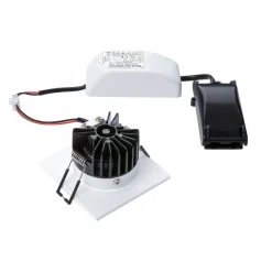 SLV innfellingslampe Patta-I, hvit, aluminium, lengde 8 cm| Butikkbelysning