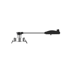 SLV Innfelt taklampe New Tria, aluminium, aluminium, Ø 8,2 cm Discount