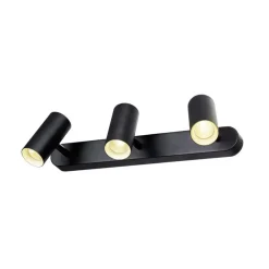 SLV LED-downlight Noblo, 3.000 K, svart, lengde 40 cm| Butikkbelysning