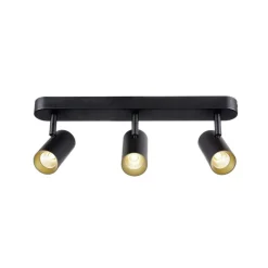 SLV LED-downlight Noblo, 2700 K, svart, lengde 40 cm| Butikkbelysning