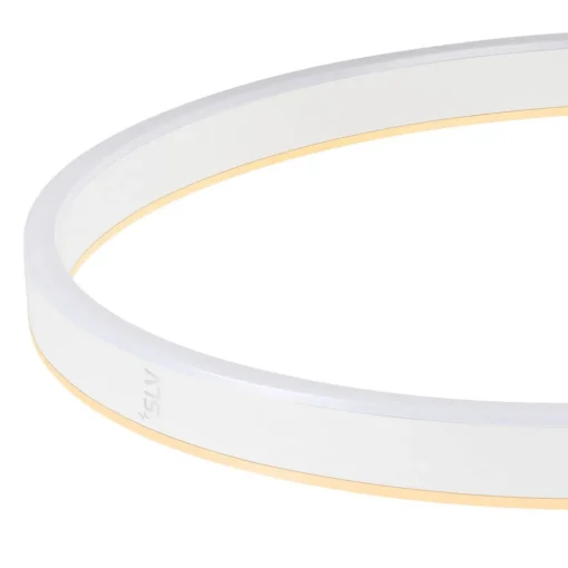 SLV LED-gulvlampe One Bow FL, hvit, stål, høyde 232 cm, CCT| Gulvlamper