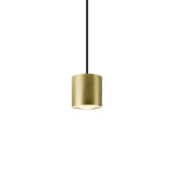 SLV LED-hengelampe Oculus, messingfarget Ø 9 cm, dimbar til varmt| Butikkbelysning