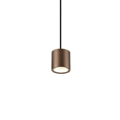 SLV LED-hengelampe Oculus, kobberfarget, Ø 9 cm, dimbar til varmt Sale