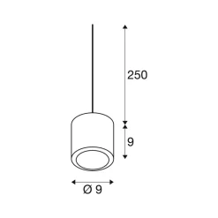 SLV LED-hengelampe Oculus, kobberfarget, Ø 9 cm, dimbar til varmt Sale
