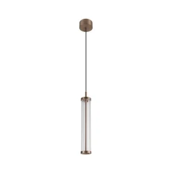 SLV LED-pendellampe Quimera, kobberfarget, Ø 8 cm, CCT Best