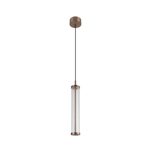 SLV LED-pendellampe Quimera, kobberfarget, Ø 8 cm, CCT Best