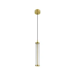SLV LED-pendellampe Quimera, messingfarget, Ø 8 cm, CCT| Butikkbelysning