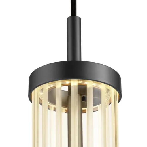 SLV LED-pendellampe Quimera, bronsefarget, Ø 8 cm, CCT New