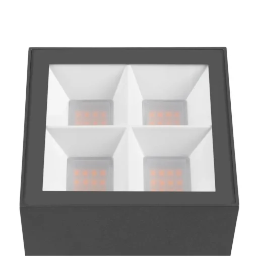 SLV LED-sokkellampe S-Cube 35, antrasitt, aluminium, høyde 35 cm Clearance