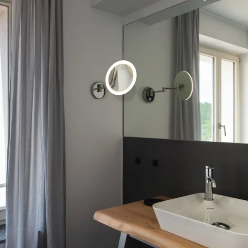 SLV Maganda LED-veggspeil rund justerbar CCT Best