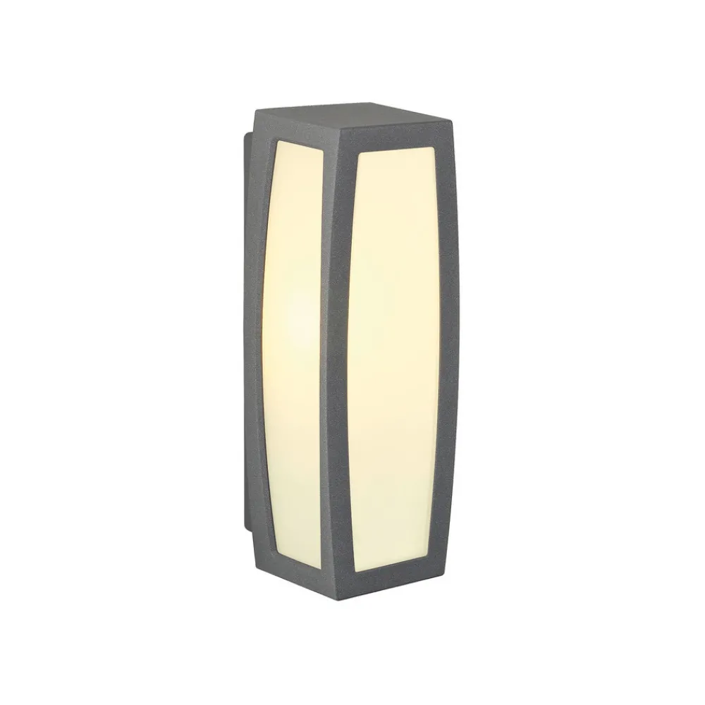 SLV Meridian Box utendørs vegglampe, antrasitt, bredde 13 cm Online