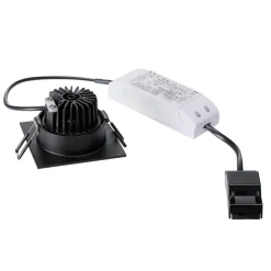 SLV Patta-I LED-downlight kantet, matt svart New
