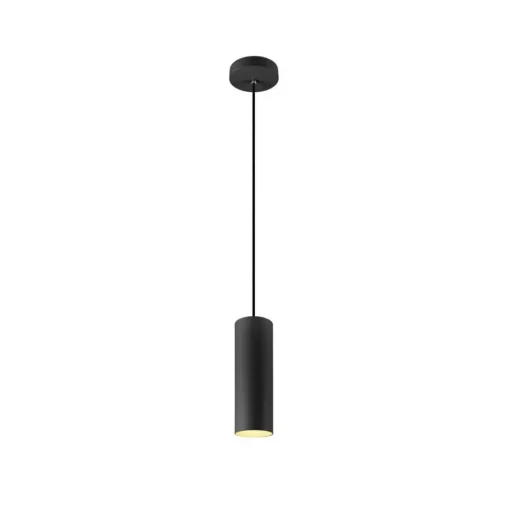 SLV Pendellampe Enola, svart matt, Ø 10 cm, metall| Butikkbelysning